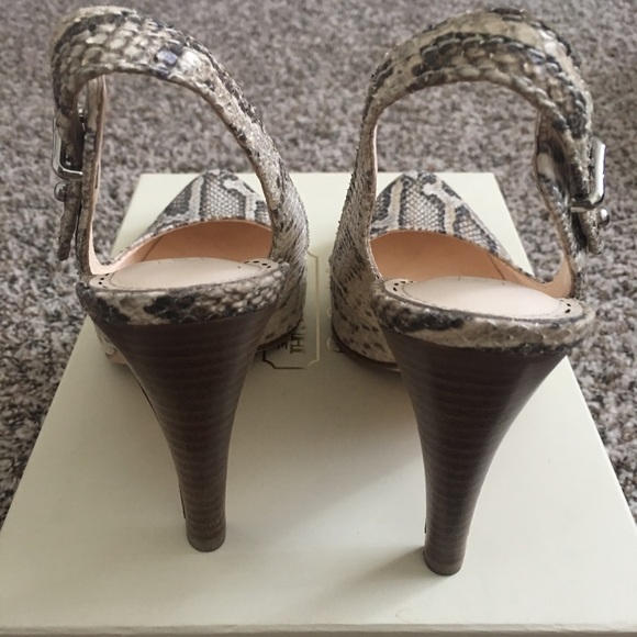 Coach ALMA Python Slingback Heels - Picture 4 of 7